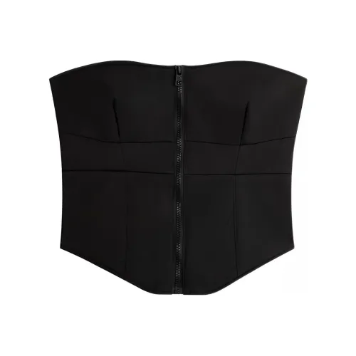 Calvin Klein Без бретелек Топ Женский Космический Черный