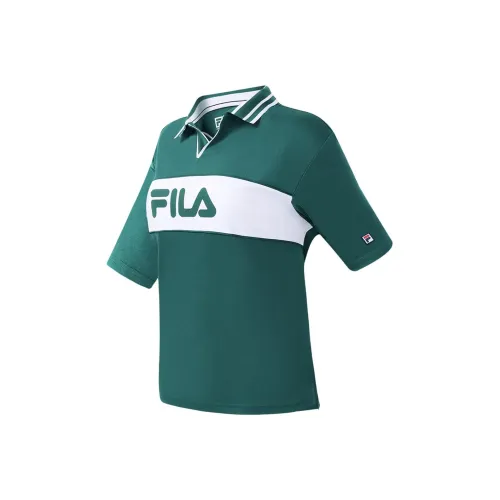 FILA Поло Женские Кошачий глаз Зеленый