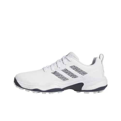 Adidas CODECHAOS 25 Противоскользящая Устойчивая к истиранию Низкий Топ Обувь для гольфа Мужская Бирюзовый Белый