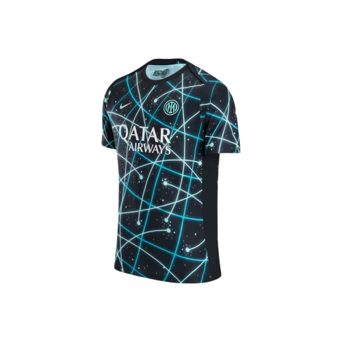 nike AcademyDri Форма SS25 Футбол Джерси Мужской Черный Сапфировый зеленый Кактусовый зеленый