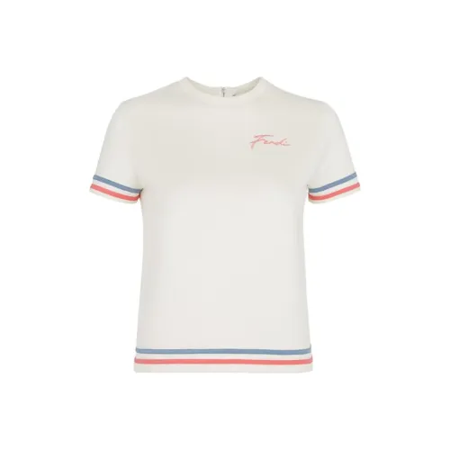FENDI SS23 T-рубашка Женская Белая
