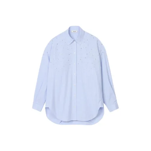 SANDRO Небесно-голубые Женские Рубашки