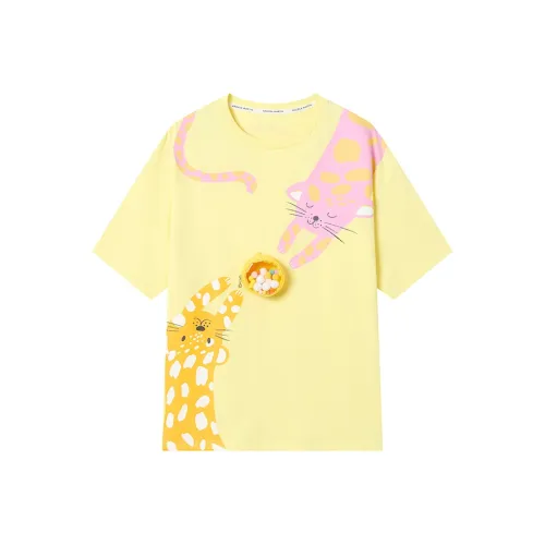 ANDREA MARTIN Желтые Женские Футболки