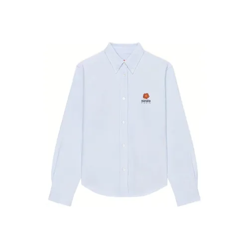 KENZO x Nigo Коллаборация SS23 Рубашка Женская Небесно-голубая