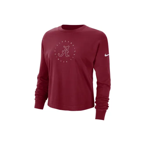 NIKE Темно-красные Женские Свитшоты