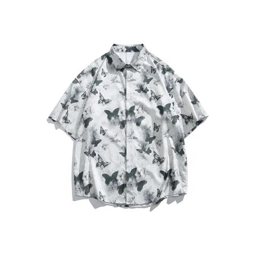 KRISTALIA Рубашка Унисекс Чернила Бабочка