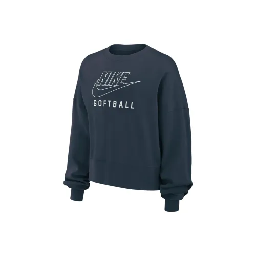 nike FW24 Американский Свитшот Женские Грозовой синий