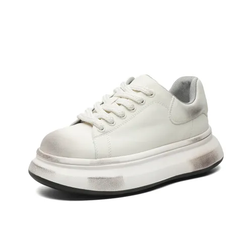 VAEL Низкий Топ Повседневная Обувь Унисекс Полированный Белый