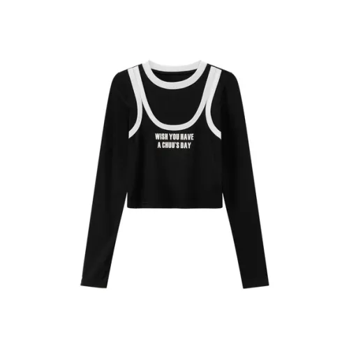 CHUU Длинный рукав Т-рубашка Женская