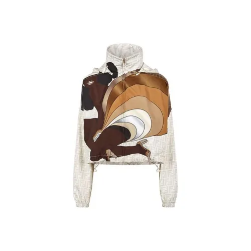 FENDI Многоцветные Женские Куртки