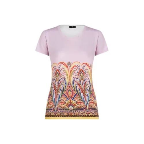 ETRO Розовые Женские Т-рубашки