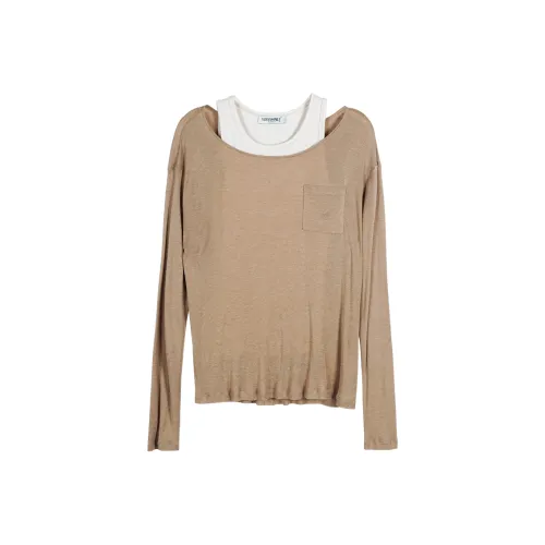 MISSSHINE Верблюжий Женские Трикотаж