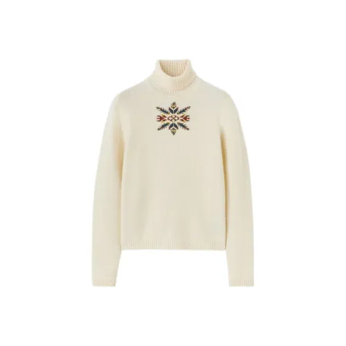 Loro Piana Экрю Женские кашемировые свитеры