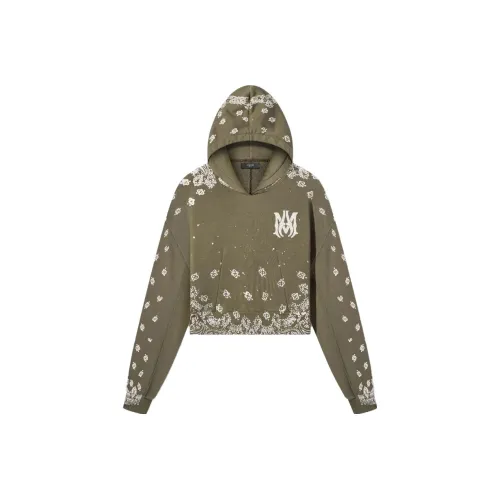 AMIRI Оливково-зеленый Женские Свитшоты