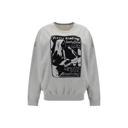 See By Chloe Толстовка Женская Серого цвета