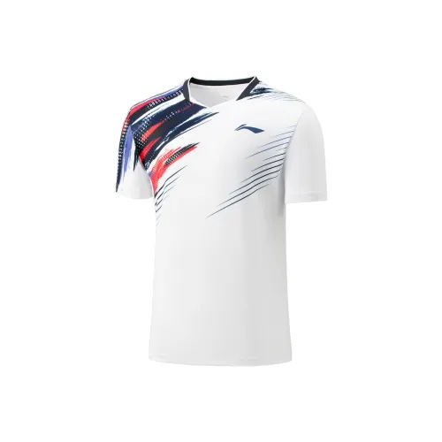 LINING Badminton Series Бадминтон Джерси Унисекс Стандартный Белый