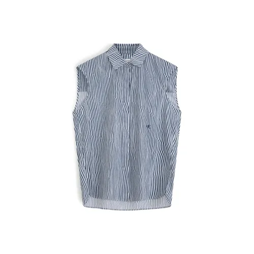 CK Calvin Klein Рубашка Женская Синие Полосы Узор