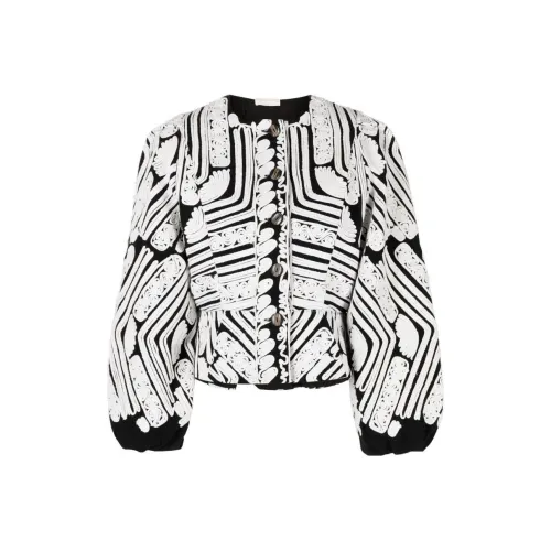 Ulla Johnson Куртки и Пальто Женские Черный Белый