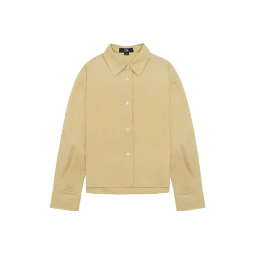 LI NING 1990 Commuter series Рубашка Женская Хаки Желтый