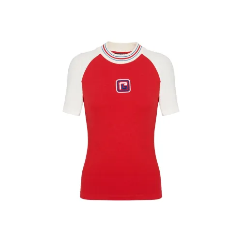 BALMAIN Женские красные футболки