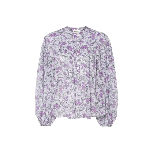 ISABEL MARANT ETOILE SS24 Рубашка Женская Светло-Серый