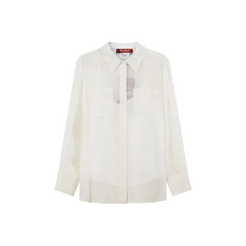 MaxMara Studio Рубашка Женская Белая