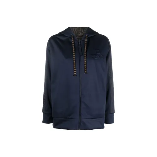 FENDI FW22 Толстовка Женская Темно-синяя