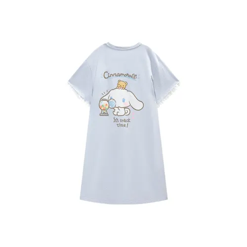 GUKOO x Sanrio Yugui Dog Ночная сорочка Женская Глазурно-голубая