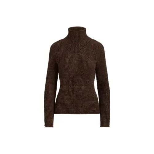 LAUREN RALPH LAUREN FW22 Кашемировый свитер женский темно-коричневый