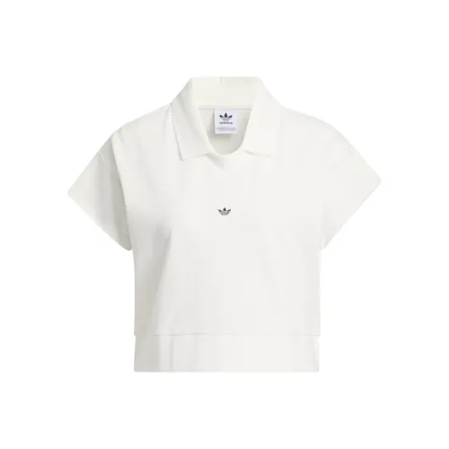 Adidas Originals Поло Polo Женское Нефрит Белый