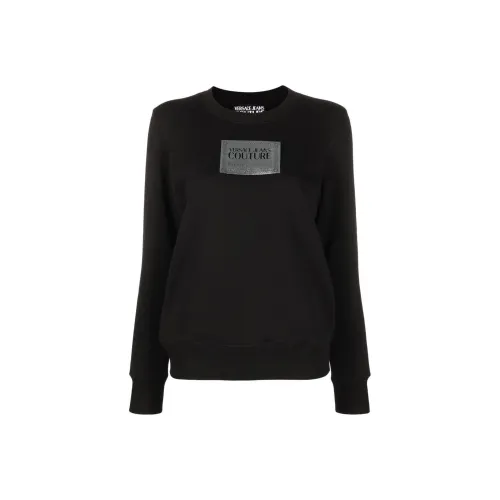 VERSACE JEANS COUTURE Черные Женские Свитшоты