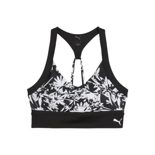 PUMA Тропический Черный Женские Бюстгальтеры