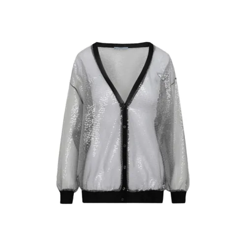 PRADA Серебряные Женские Куртки