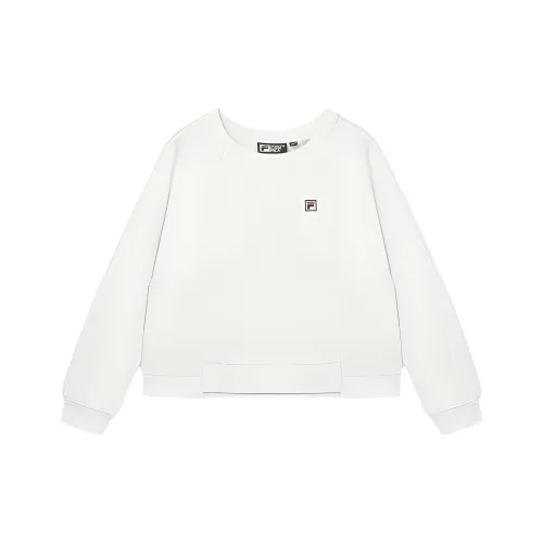 FILA Зефирный белый Женские Свитшоты
