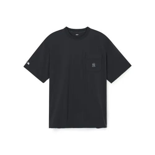 Mlb Base Logo Рукав с спущенным плечом T-рубашка Женская Черная