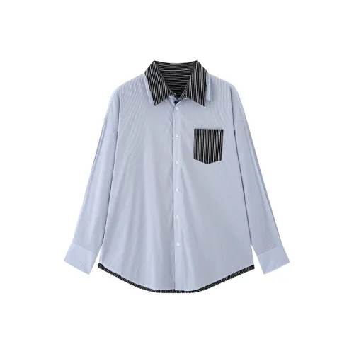 ZHOUMIAO Полосатые Женские Рубашки