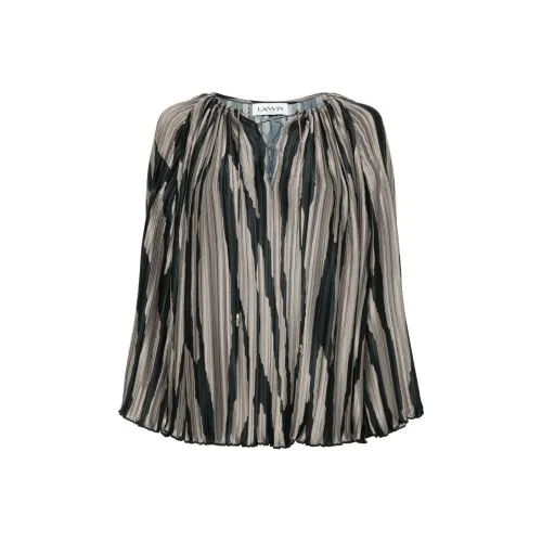 Lanvin SS24 Рубашка Женская Темно-Серый