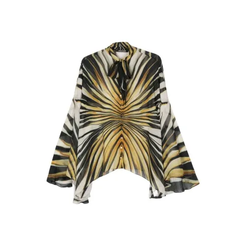 Roberto Cavalli SS24 Рубашка Женская Многоцветная