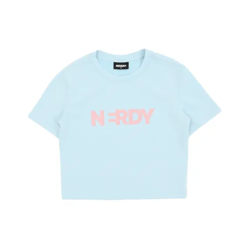 Nerdy Небесно-голубой Женские Футболки
