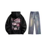 Комплект (Черные стандартные + Ностальгические синие джинсы)