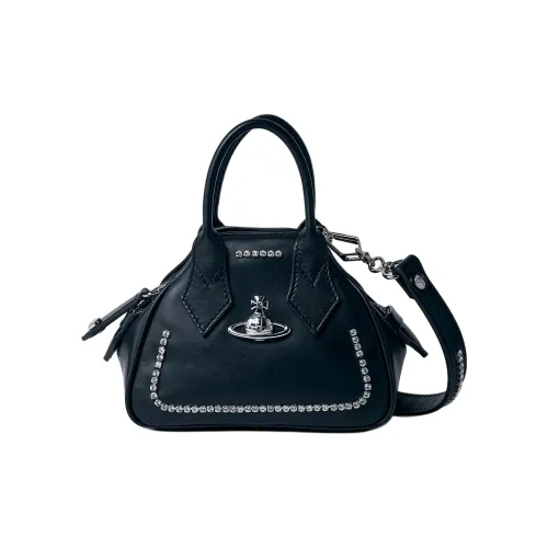 Vivienne Westwood Телячья кожа Сумка через плечо Сумка Мини Женская Черная