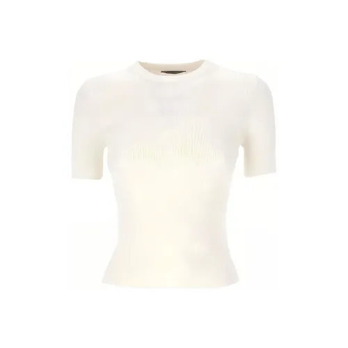 Balenciaga T-Shirt Женская Айвори Белый