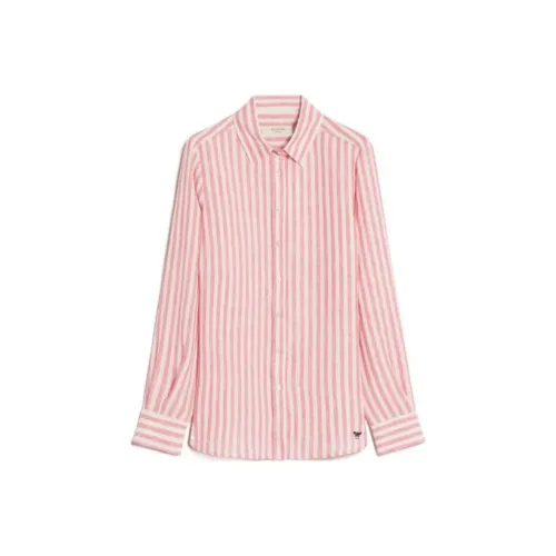 WEEKEND MaxMara Lari Коллекция Linen Canvas Shirt Women's Pink