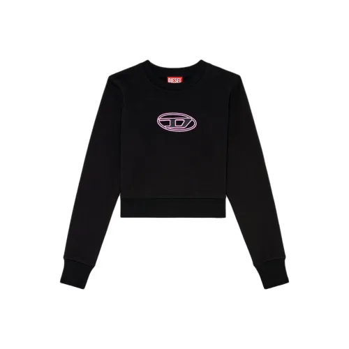 DIESEL Свитшот Женский Черный Розовый
