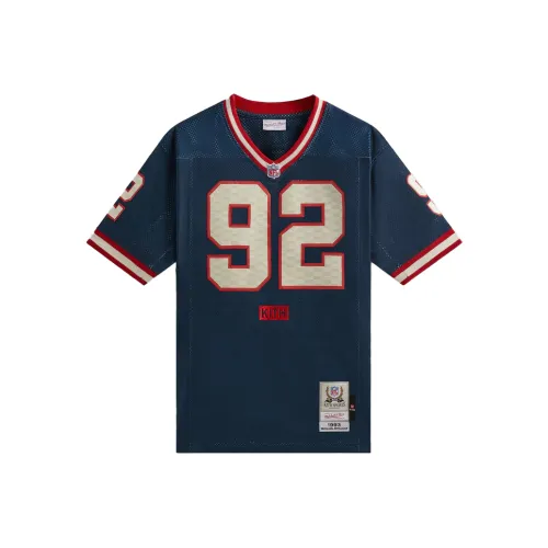 KITH x NFL FW24 Michael Strahan Регби Джерси Мужской Темно-синий