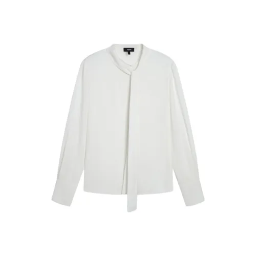 THEORY Рубашка Женская Айвори Белая