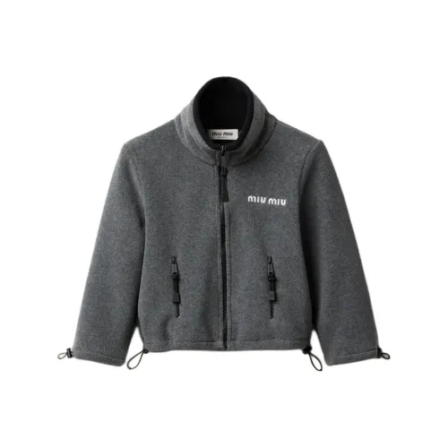 MIU MIU Куртки и Пальто Женские Серые