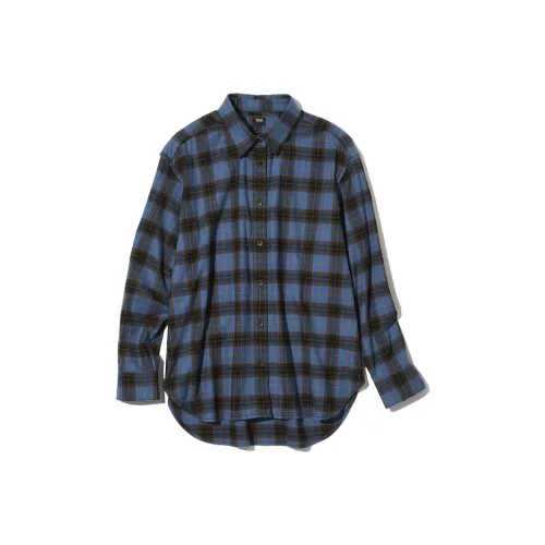 UNIQLO Озерно-голубой Женские Рубашки