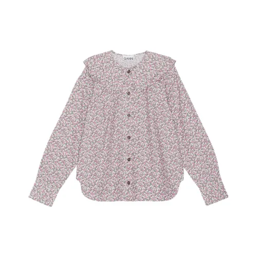 GANNI Морозно-серые Женские Рубашки