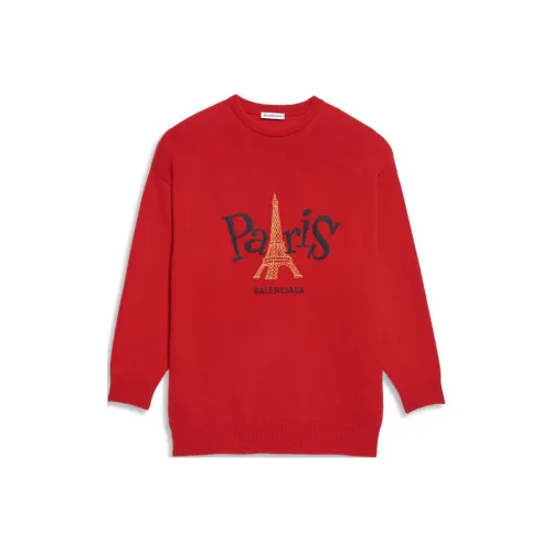 BALENCIAGA Красный Женские Кашемировые Свитеры